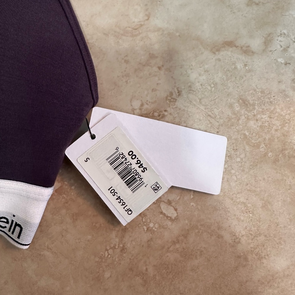 Calvin Klein Modern Cotton Padded Bralette in Nightshade size Small - Picture 4 of 6